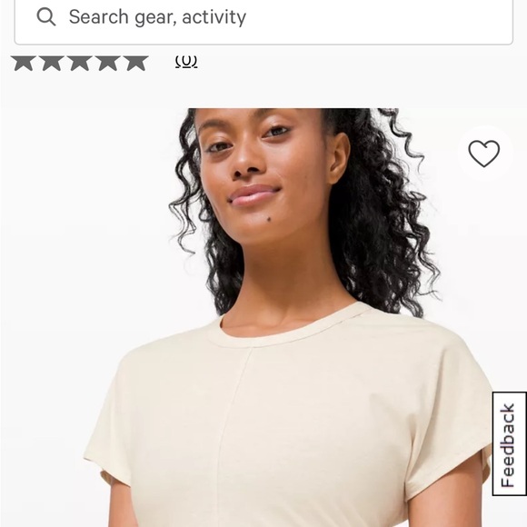Like new lululemon It’s a tie tee beige size 4 - Picture 4 of 14
